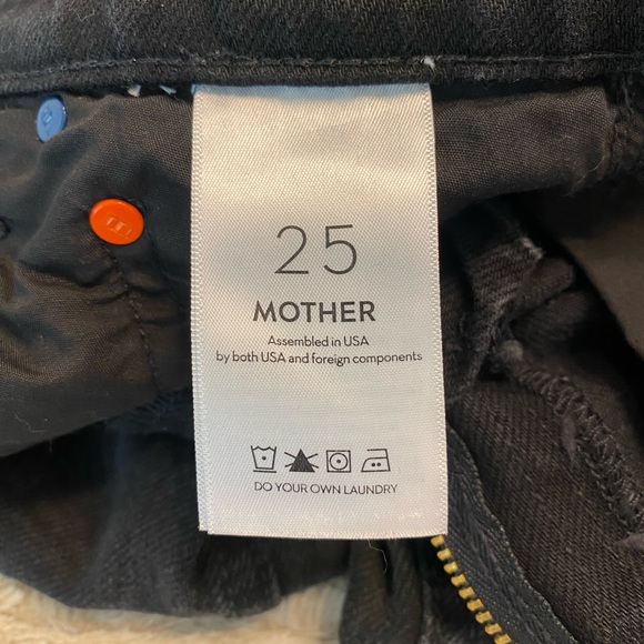 MOTHER💕Snacks Double Stack Hover High Waist Ankle Straight Leg Jeans Size 25 - Picture 12 of 15